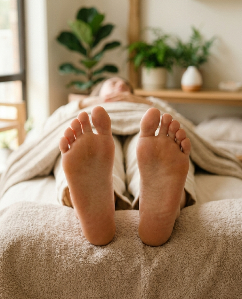 Gemini_Generated_Image_yghm9gyghm9gyghm grayscale photo of human feet
